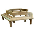 Banc urbain Tour d'arbre en Bois
