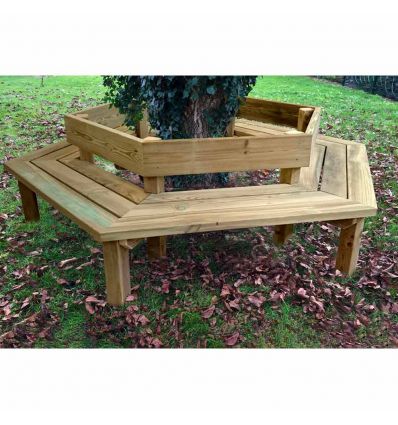 Banc urbain Tour d'arbre en Bois