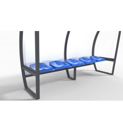 Banc de touche aluminium 3 à 15 joueurs