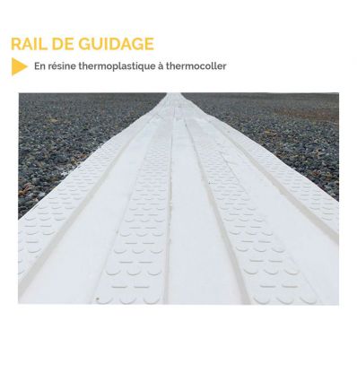 Bande de guidage thermocollée