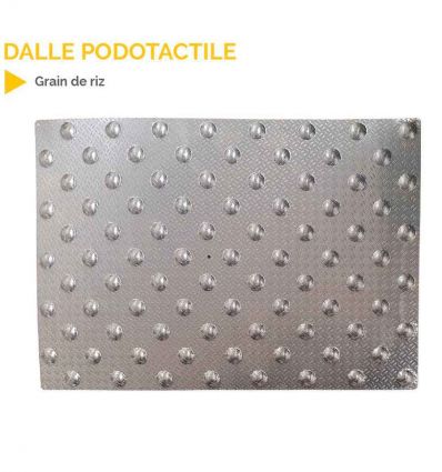 Bande Podotactile Aluminium en Grain de riz