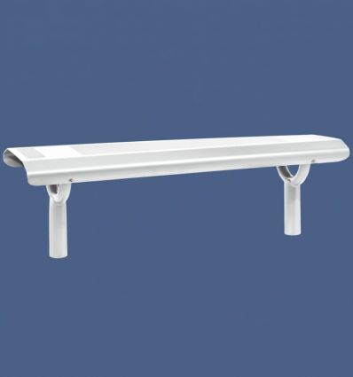 Banquette en acier pour abribus