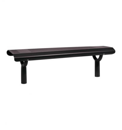 Banquette en acier pour abribus