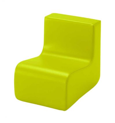 Banquette en Mousse avec dossier pour maternelle