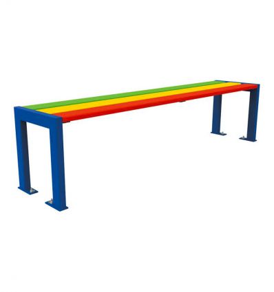 Banquette enfant extérieur pour cour d’école