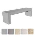 Banquette publique extérieure en béton