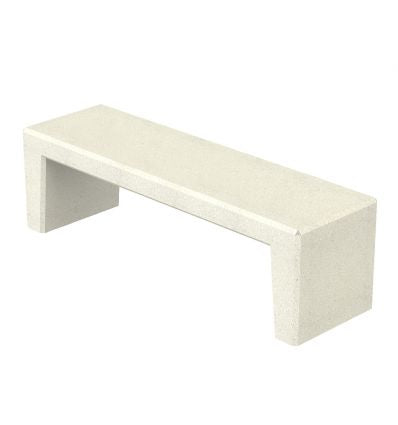 Banquette publique extérieure en béton