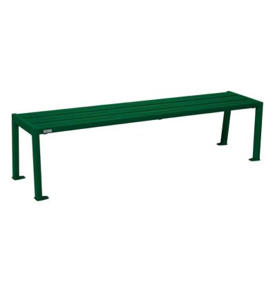Banquette métallique en acier à lames