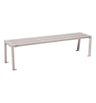 Banquette métallique en acier à lames