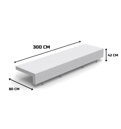 Banquette urbaine béton design
