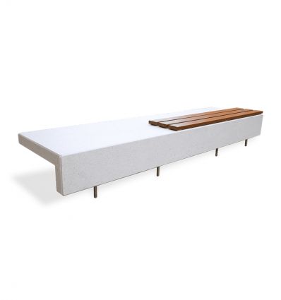 Banquette urbaine béton design