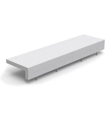 Banquette urbaine béton design