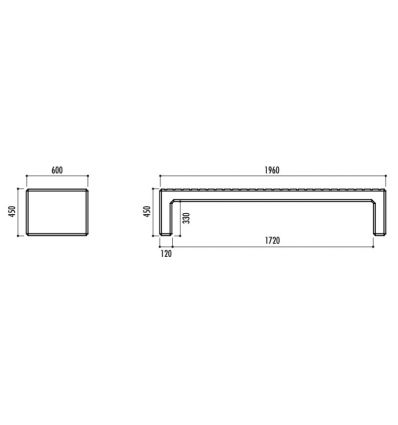 Banquette Urbaine en Plastique