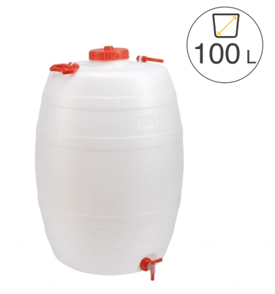 Baril plastique alimentaire 100 L