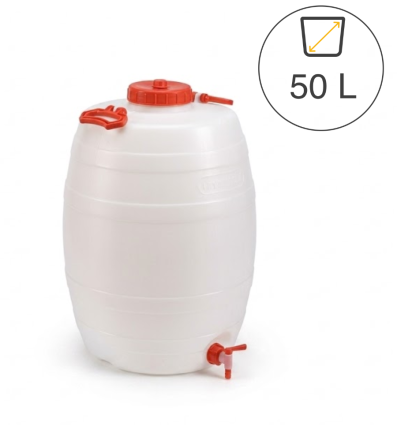 Baril plastique alimentaire 50 L