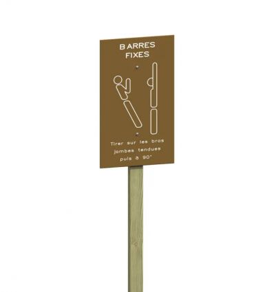Barres de traction en bois - Parcours de santé