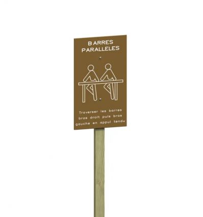 Barres parallèles en bois - Parcours de santé