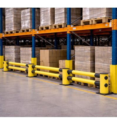 Barrière de circulation pour rayonnage en entrepôt