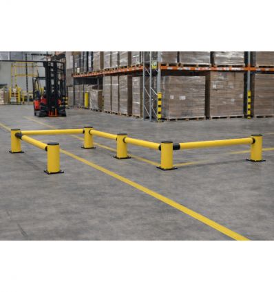 Barrière de circulation simple rail industrielle