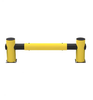 Barrière de circulation simple rail industrielle