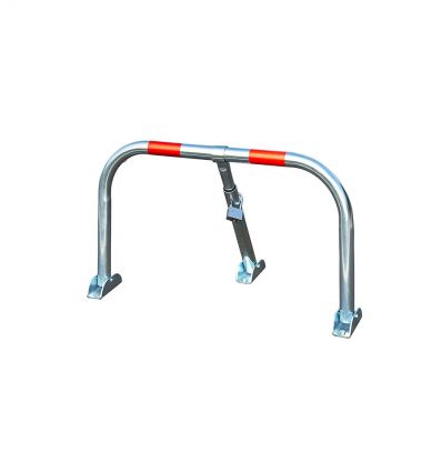 Barrière de parking rabattable avec cadenas