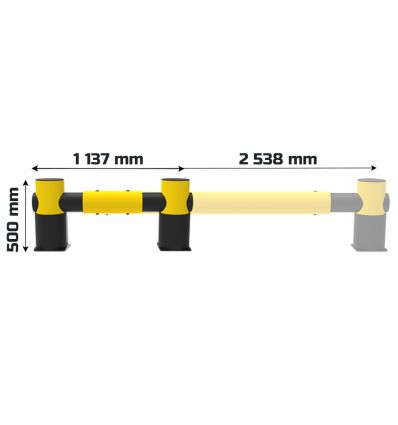 Barrière de protection de rack flexible