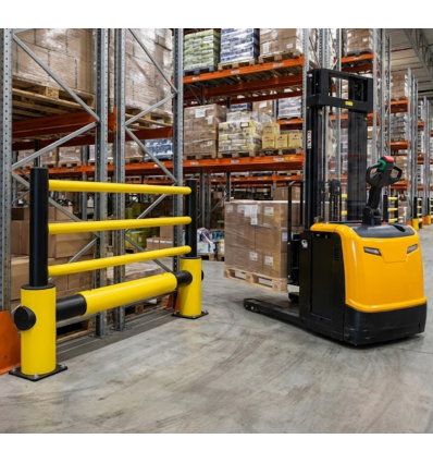 Barrière de protection flexible pour rack