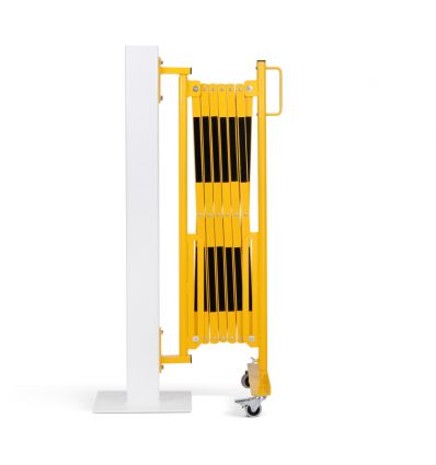 Barrière extensible de sécurité industrielle fixation murale