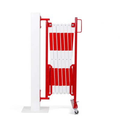 Barrière extensible de sécurité industrielle fixation murale