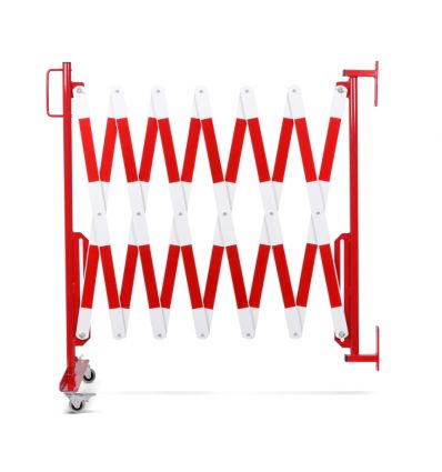 Barrière extensible de sécurité industrielle fixation murale