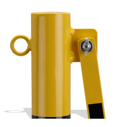 Barrière extensible industrielle avec poteau fixe