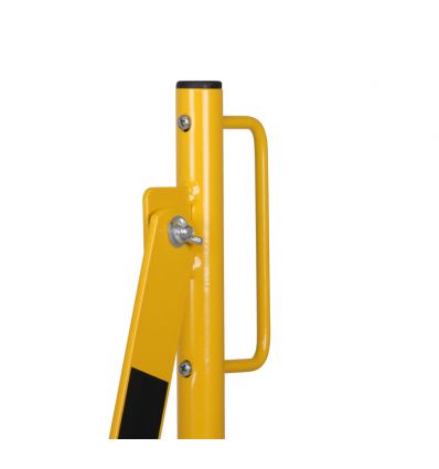 Barrière extensible industrielle sur roulettes