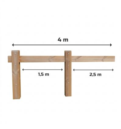 Barrière forestière coulissante double