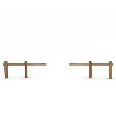 Barrière forestière coulissante double