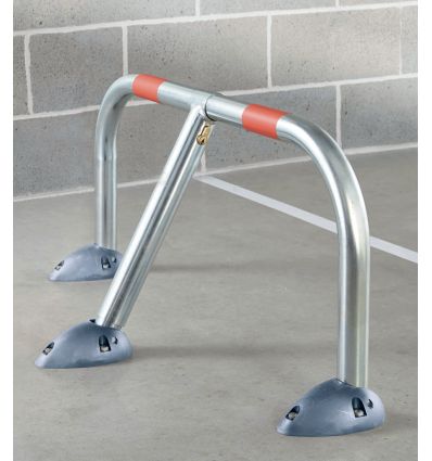 Barrière parking en acier verrouillable par serrure