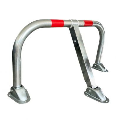 Barrière parking en acier verrouillable par serrure