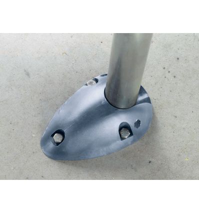 Barrière parking en acier verrouillable par serrure