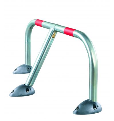 Barrière parking en acier verrouillable par serrure