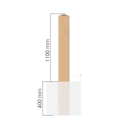 Barrière pivotante bois-métal premium
