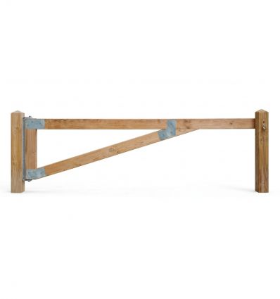 Barrière pivotante bois-métal premium