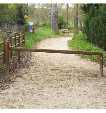 Barrière pivotante bois simple battant