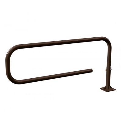 Barrière tournante trombone en acier