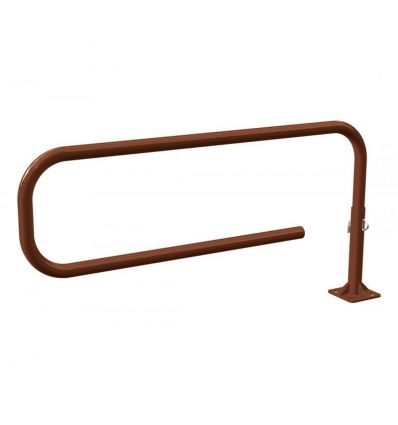 Barrière tournante trombone en acier