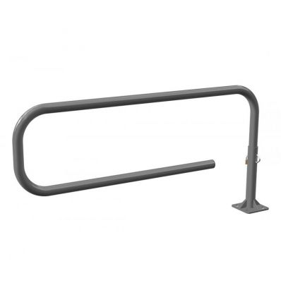Barrière tournante trombone en acier