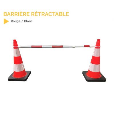 Barrière Rétractable pour Cônes de Signalisation
