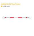 Barrière Rétractable pour Cônes de Signalisation