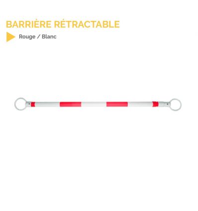 Barrière Rétractable pour Cônes de Signalisation