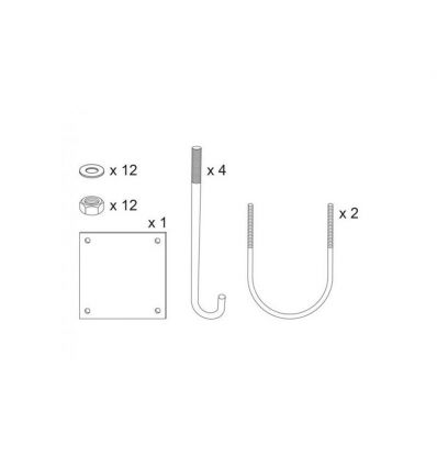 Barrière Pivotante télescopique 3 à 4,75 m en acier