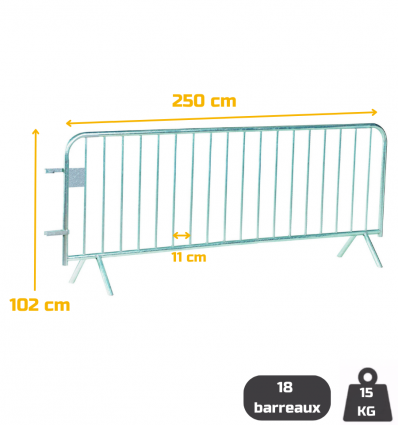 Barrière Vauban 2,5 m