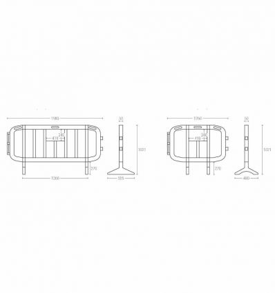 Barrière vauban en polypropylène